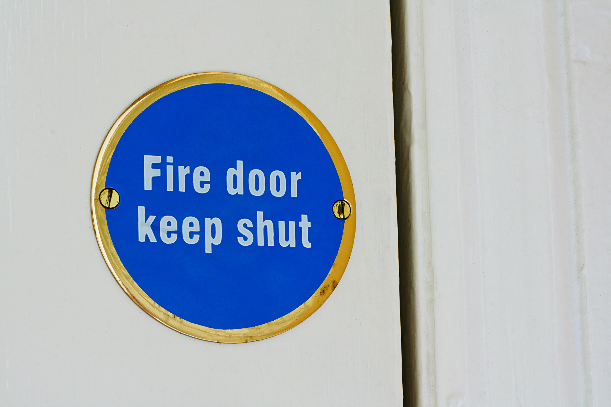 fire door sign
